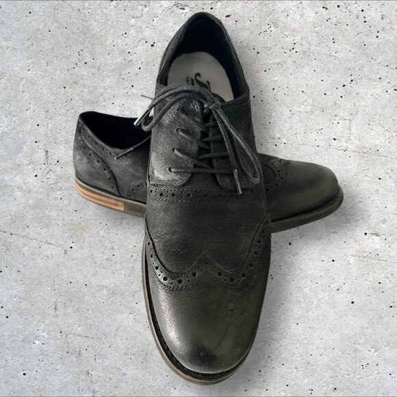 Men's Aetrex Dalton Wing Tip Oxford Shoes in Black - Size 12.5 - Picture 3 of 14